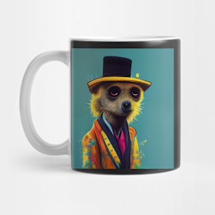 colourful meerkat 02 Mug